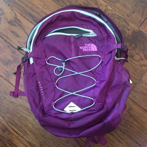 The North Face backpack.